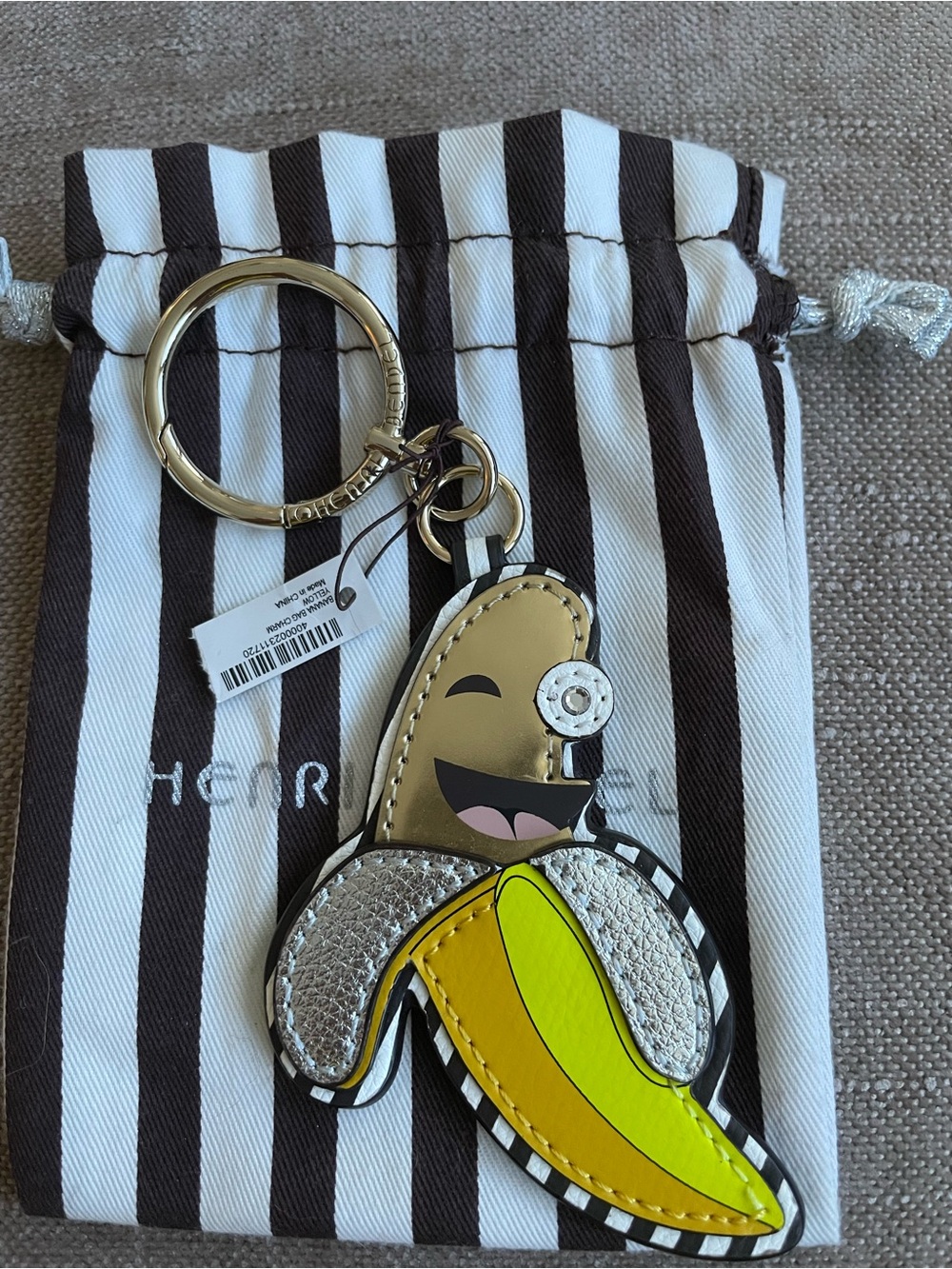 HENRI BENDEL Happy Banana Bag Charm 🍌